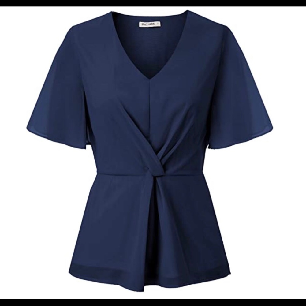 Ruffle Tie Knot Top